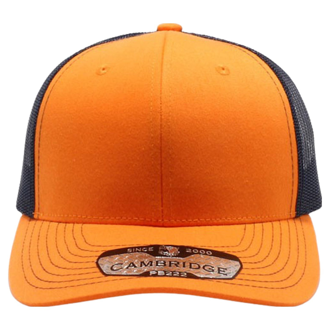 PB222 Pit Bull Cambridge Trucker Hat [Orange/Navy]