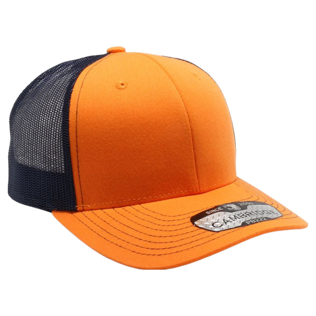 PB222 Pit Bull Cambridge Trucker Hat [Orange/Navy]