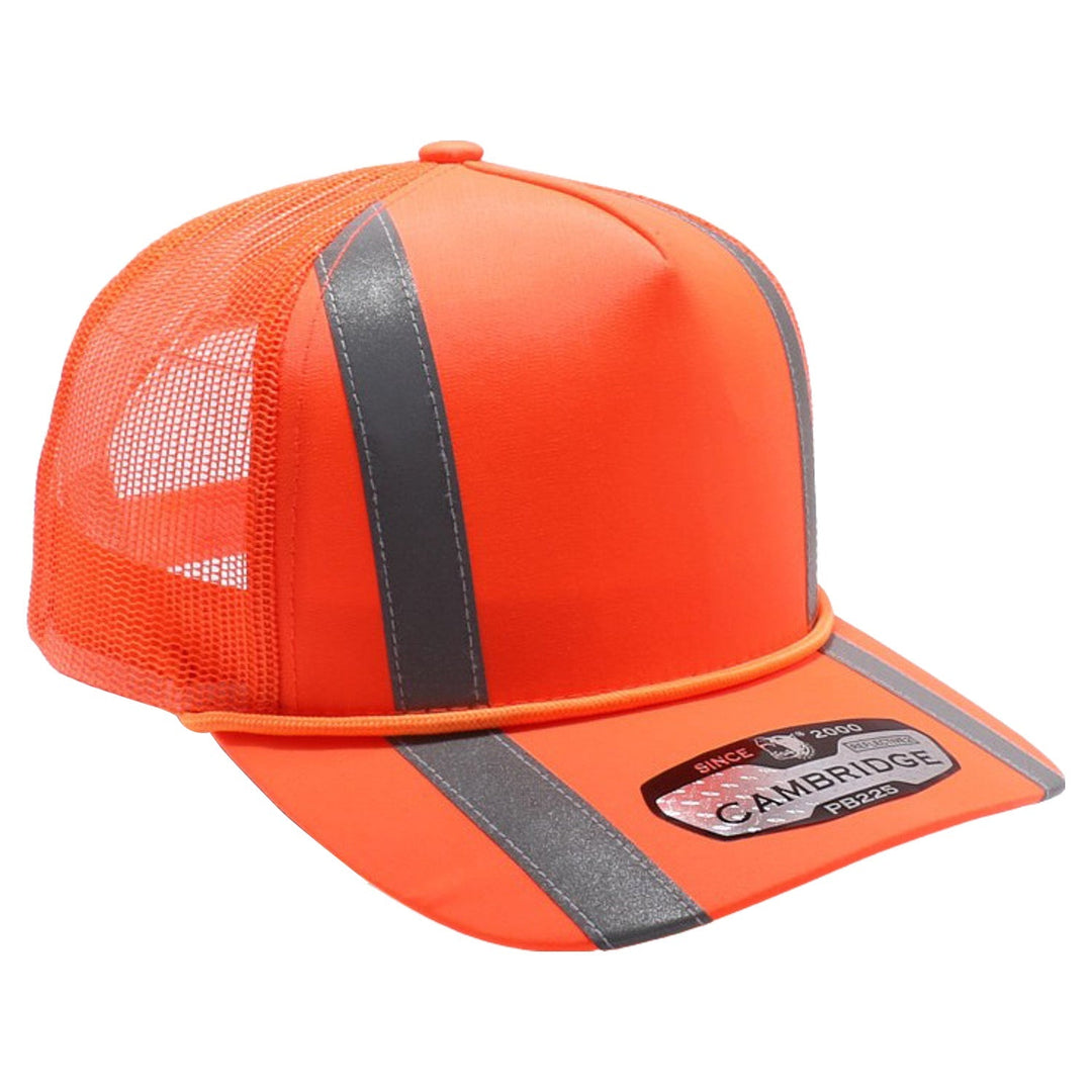PB225R 5 Panel Neon Reflective Rope Trucker - PITBULL TDC