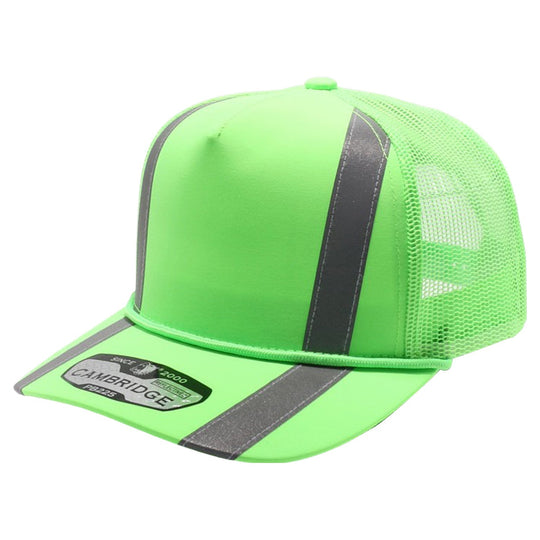 PB225R 5 Panel Neon Reflective Rope Trucker - PITBULL TDC