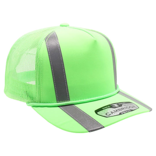 PB225R 5 Panel Neon Reflective Rope Trucker - PITBULL TDC