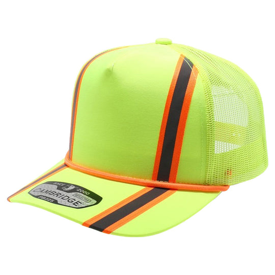 PB225R 5 Panel Neon Reflective Rope Trucker - PITBULL TDC