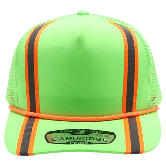 PB225R 5 Panel Neon Reflective Rope Trucker - PITBULL TDC