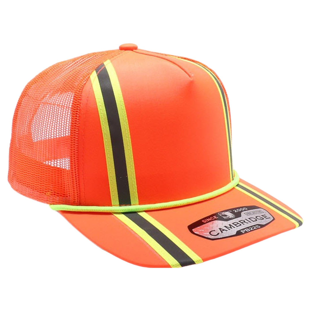 PB225R 5 Panel Neon Reflective Rope Trucker - PITBULL TDC