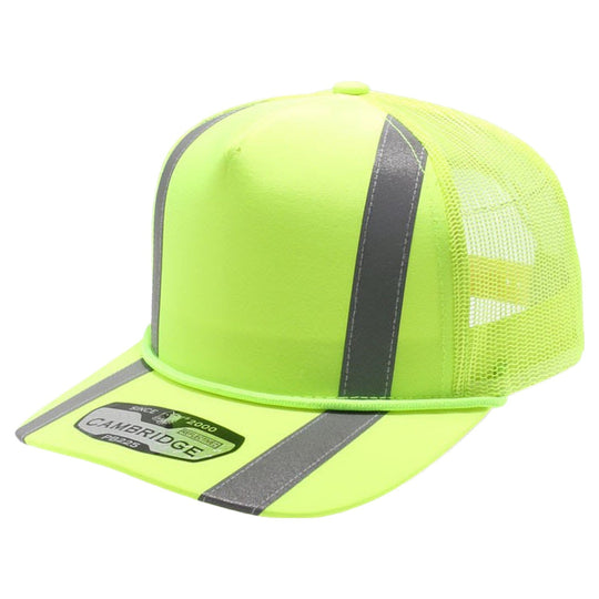 PB225R 5 Panel Neon Reflective Rope Trucker - PITBULL TDC