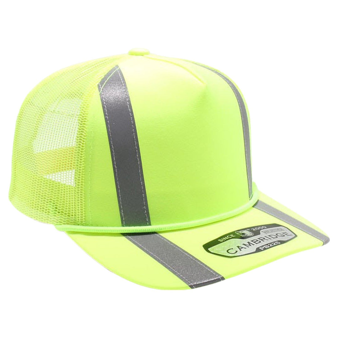 PB225R 5 Panel Neon Reflective Rope Trucker - PITBULL TDC