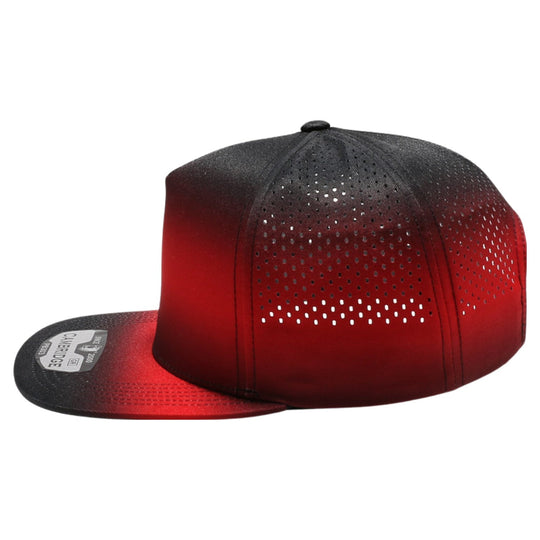 PB303GR Five Panel No Rope Gradation Perforated [Black/Red]