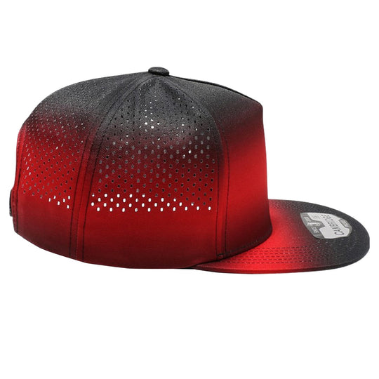 PB303GR Five Panel No Rope Gradation Perforated [Black/Red]
