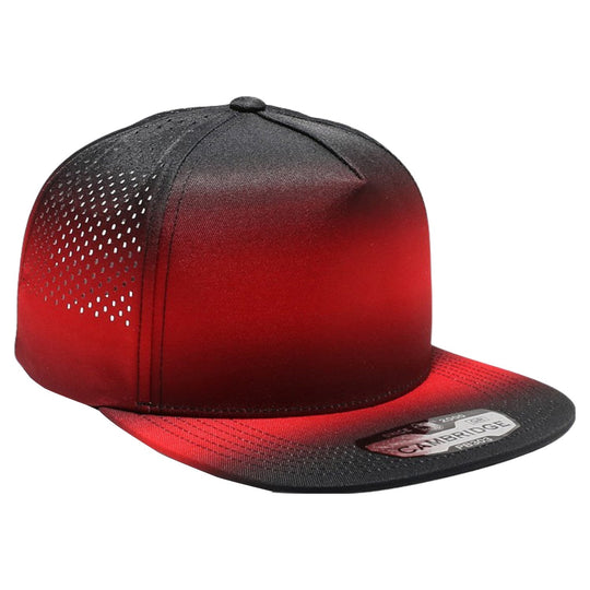 PB303GR Five Panel No Rope Gradation Perforated [Black/Red]