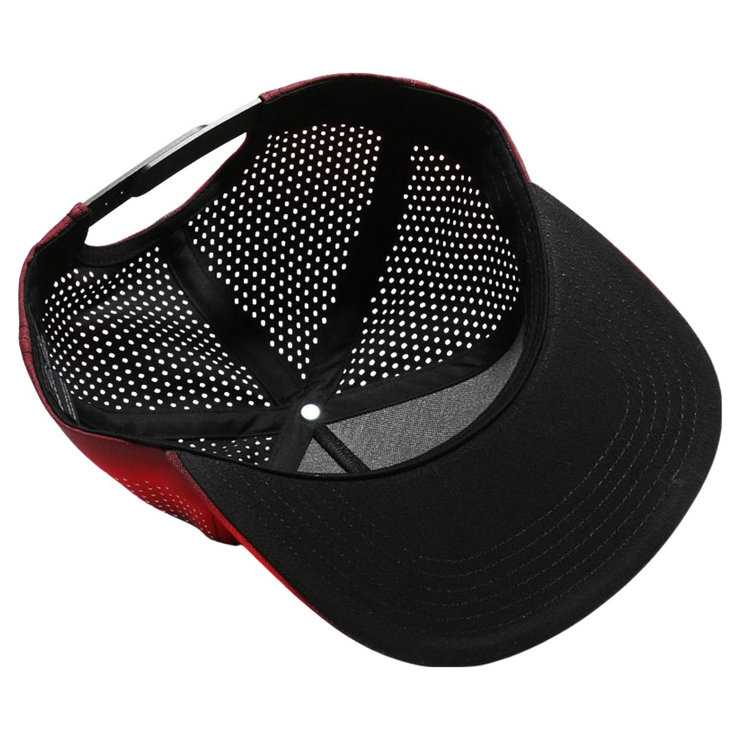 PB303GR Five Panel No Rope Gradation Perforated [Black/Red]