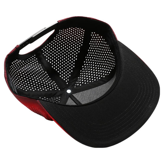 PB303GR Five Panel No Rope Gradation Perforated [Black/Red]