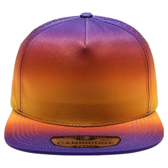 PB303GR Five Panel No Rope Gradation Perforated [Purple/Gold]