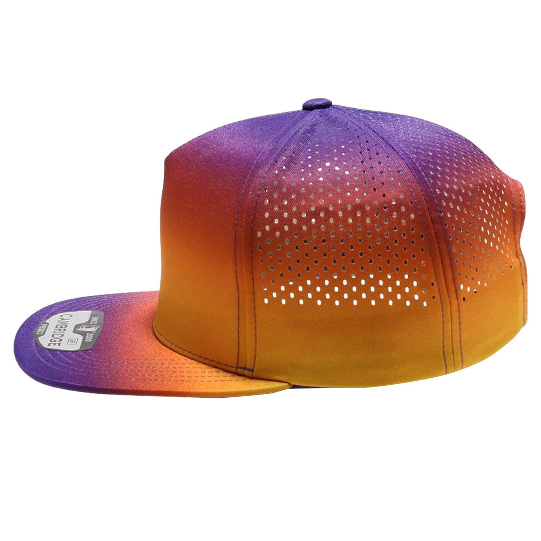 PB303GR Five Panel No Rope Gradation Perforated [Purple/Gold]
