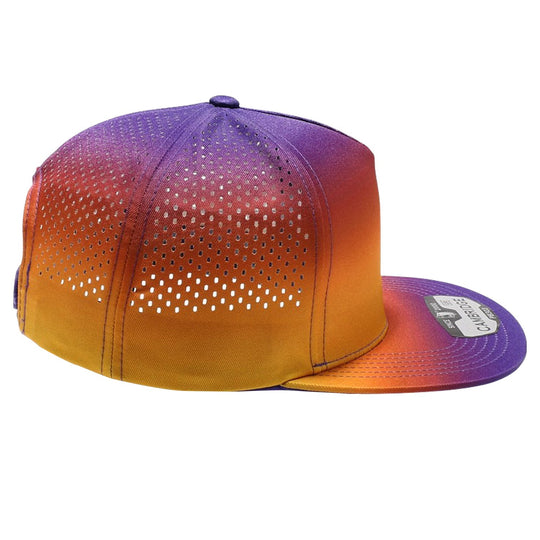 PB303GR Five Panel No Rope Gradation Perforated [Purple/Gold]