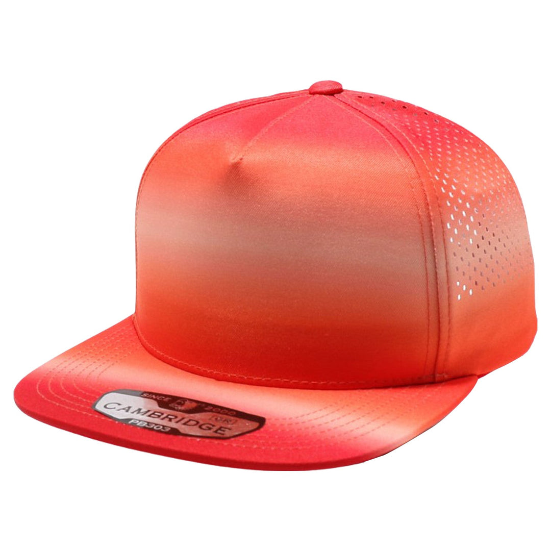PB303GR Five Panel No Rope Gradation Perforated [Red]