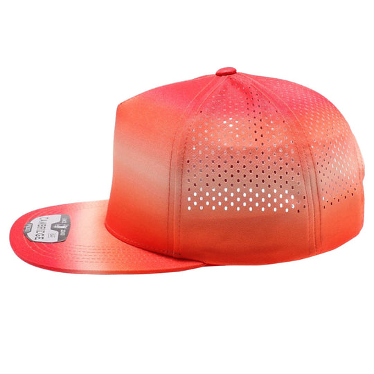 PB303GR Five Panel No Rope Gradation Perforated [Red]