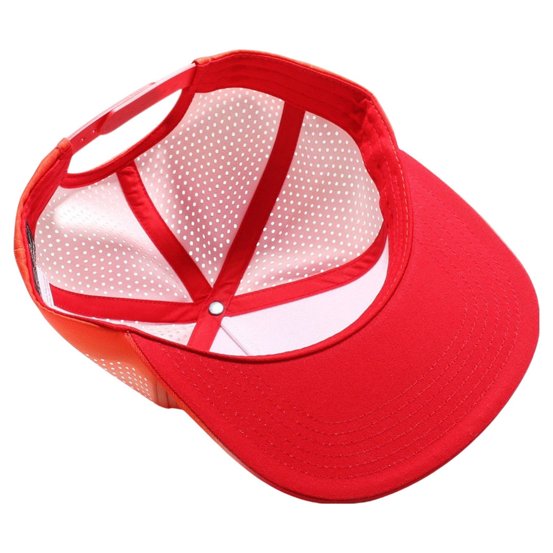 PB303GR Five Panel No Rope Gradation Perforated [Red]