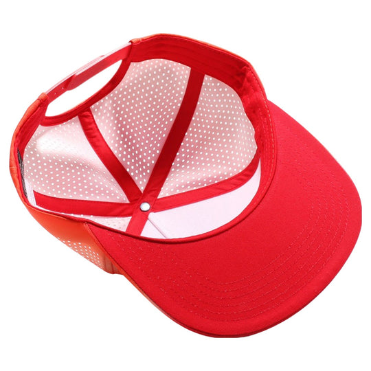 PB303GR Five Panel No Rope Gradation Perforated [Red]