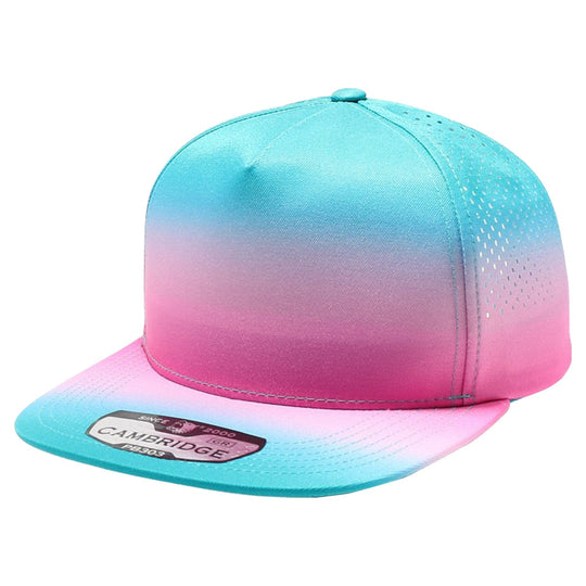 PB303GR Five Panel No Rope Gradation Perforated [Mint/Pink]