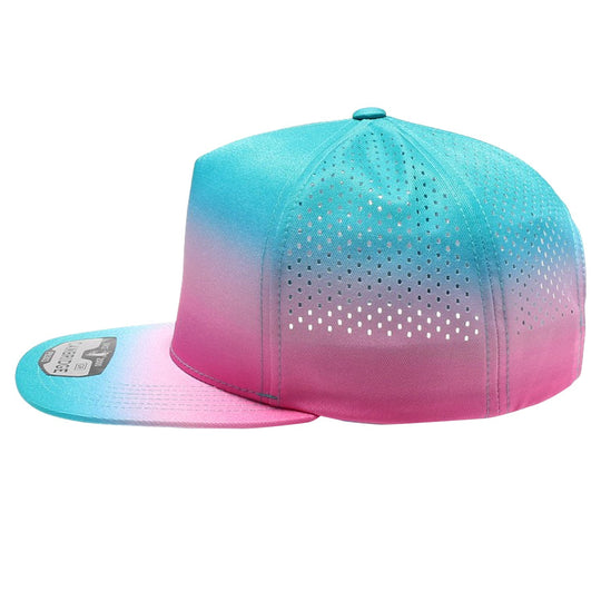 PB303GR Five Panel No Rope Gradation Perforated [Mint/Pink]