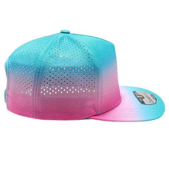 PB303GR Five Panel No Rope Gradation Perforated [Mint/Pink]