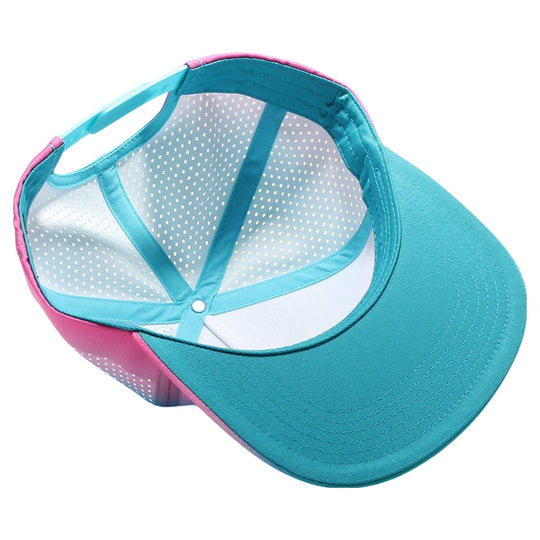 PB303GR Five Panel No Rope Gradation Perforated [Mint/Pink]