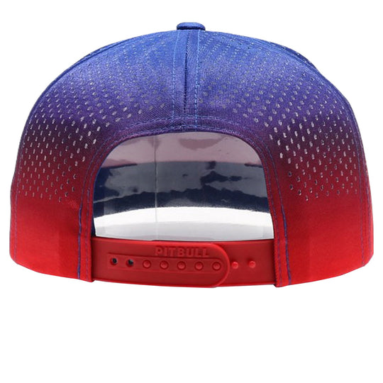 PB303GR Five Panel No Rope Gradation Perforated [Royal/Red]