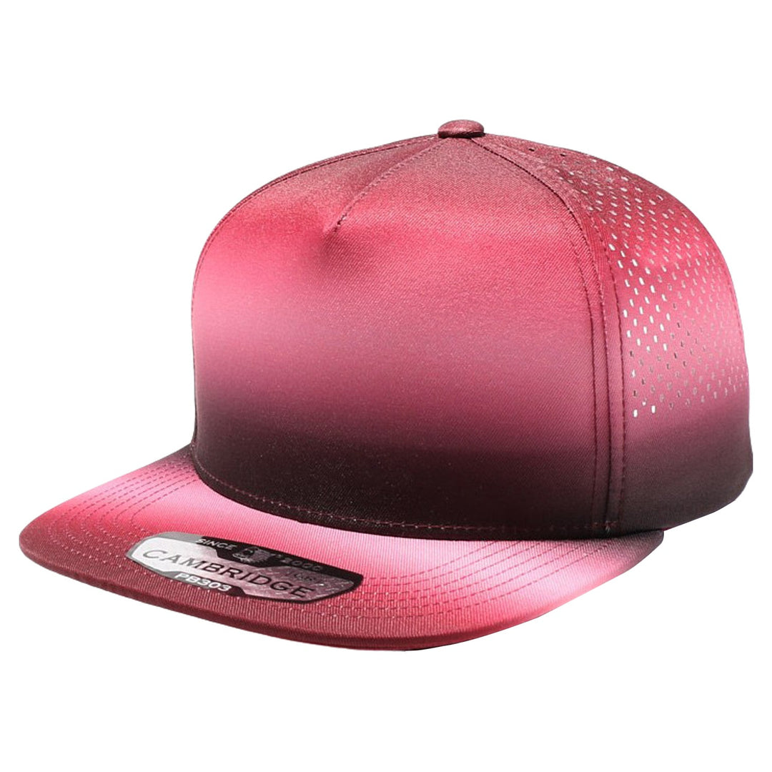PB303GR Five Panel No Rope Gradation Perforated [Burgundy]