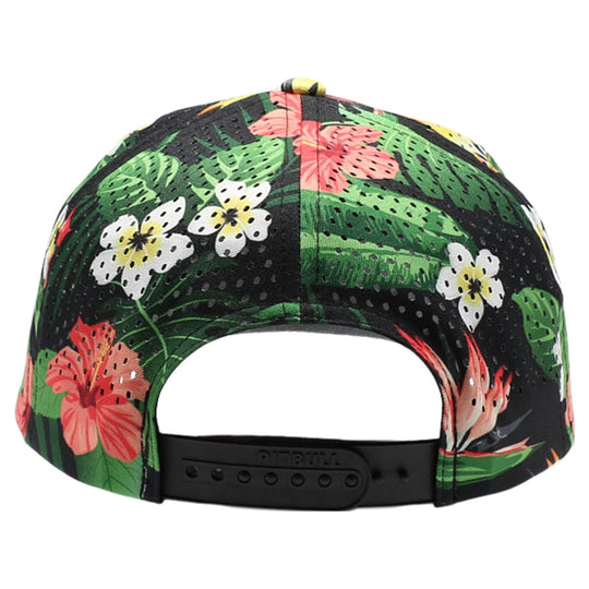 PB311F Five Panel Flower Perforated [Black-2]