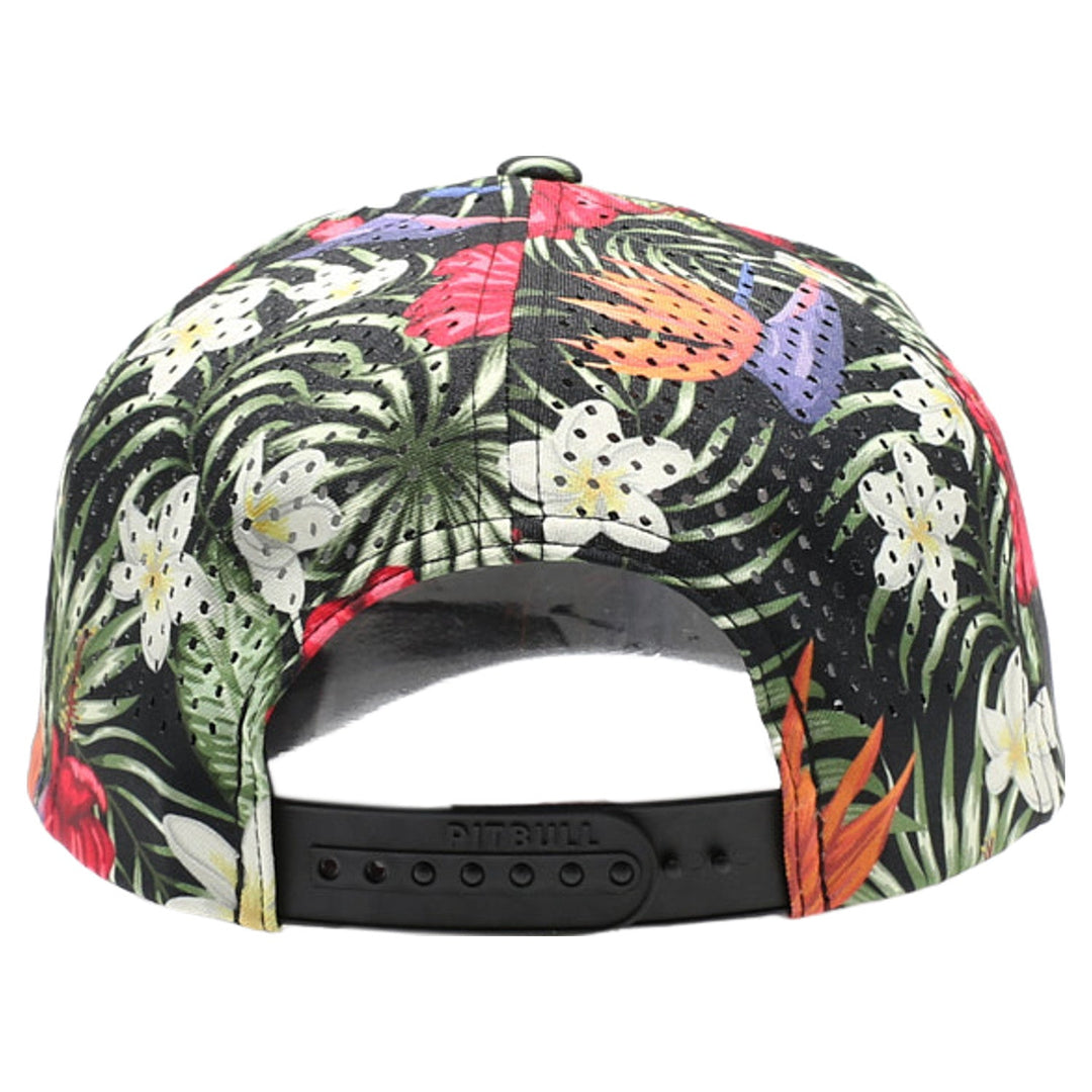 PB311F Five Panel Flower Perforated [Black-1]