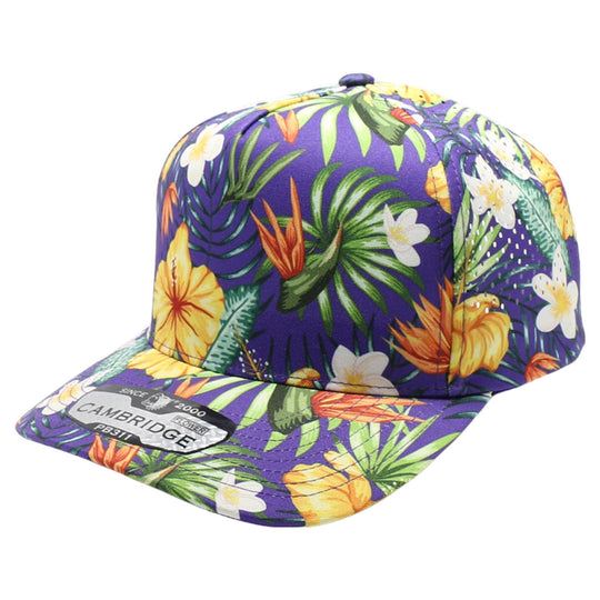 PB311F Five Panel Flower Perforated [Purple]