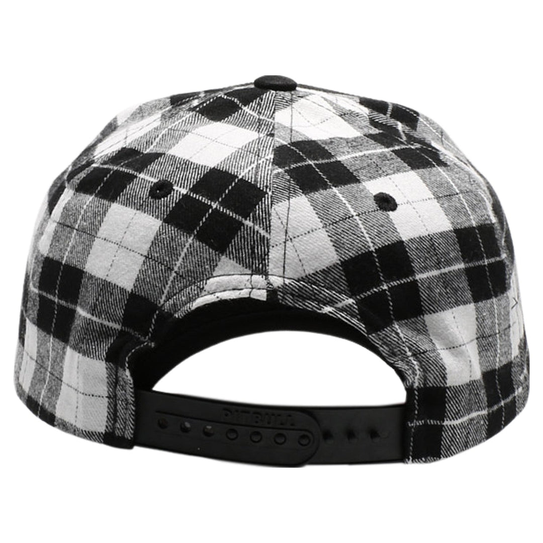 Plaid Camper Ear Flap [White/Black]