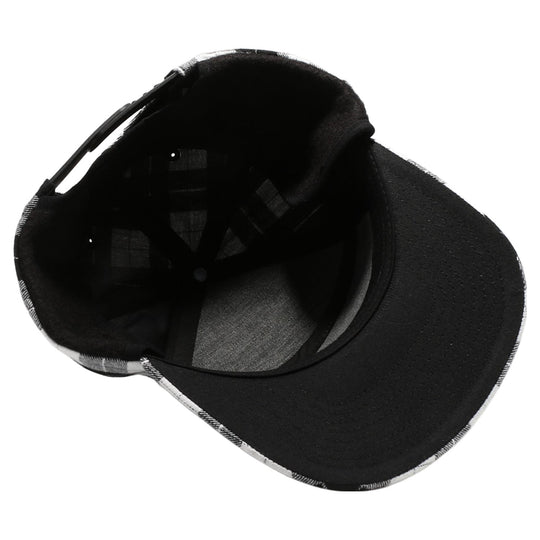 Plaid Camper Ear Flap [White/Black]