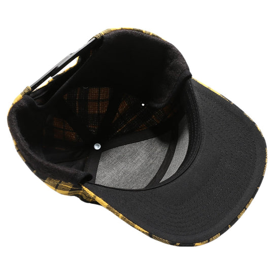 Plaid Camper Ear Flap [Yellow/Black]