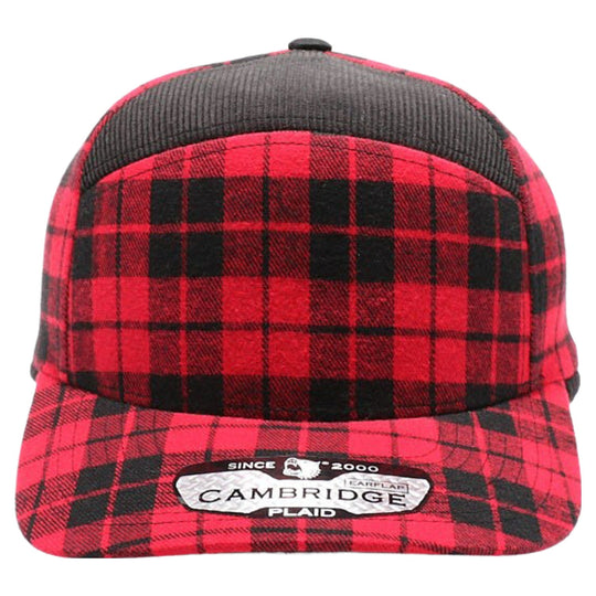 Plaid Camper Ear Flap [Red/Black]