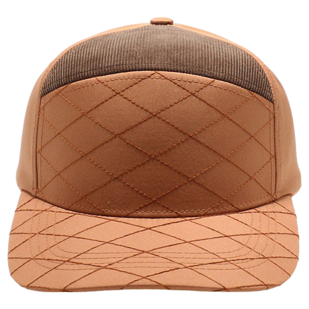 Quilt Camper Ear Flap [Tan/Brown]