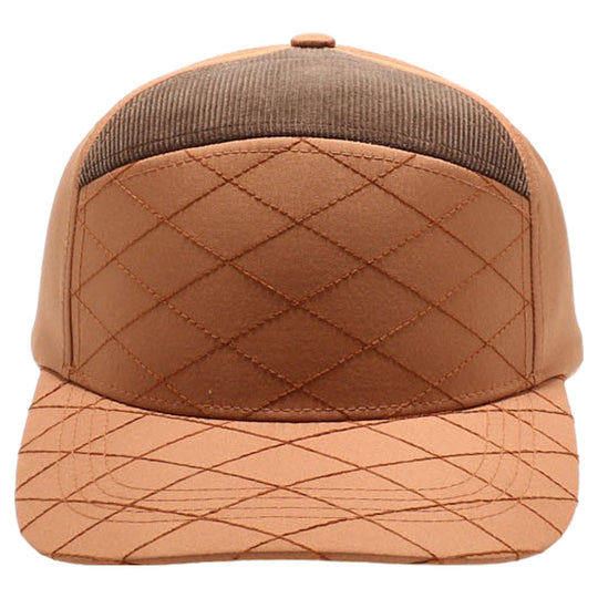 Quilt Camper Ear Flap [Tan/Brown]