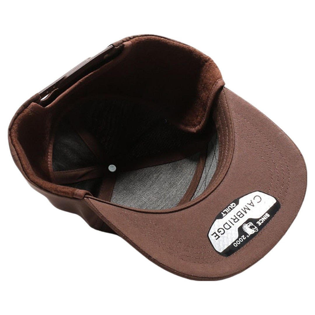 Quilt Camper Ear Flap [Brown]