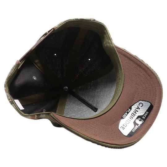 5 Panel Plaid Sandwich Visor [Olive/Brown]