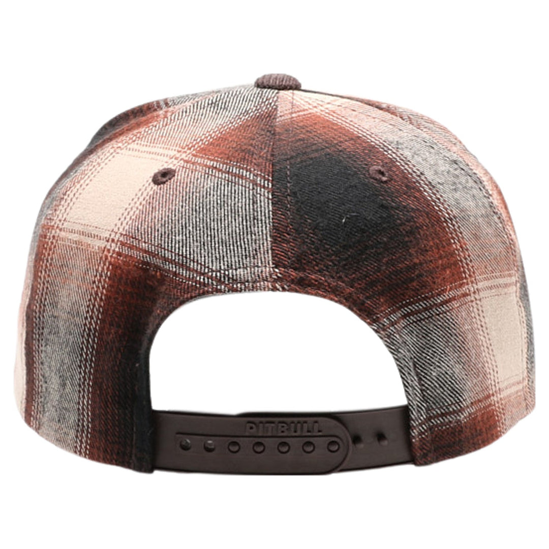 5 Panel Plaid Sandwich Visor [Brown]