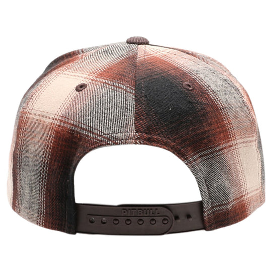 5 Panel Plaid Sandwich Visor [Brown]
