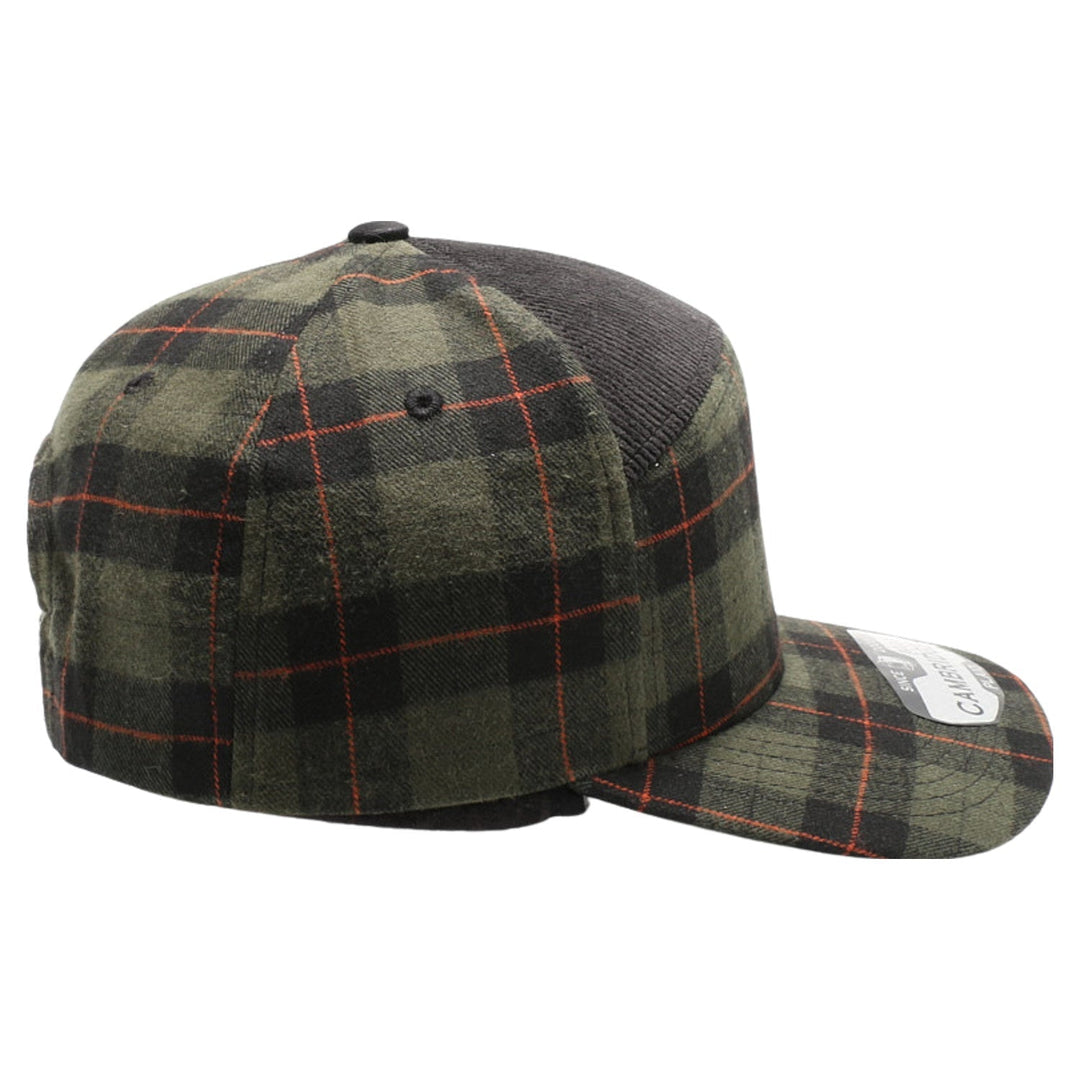 Plaid Camper Ear Flap [Olive/Black]