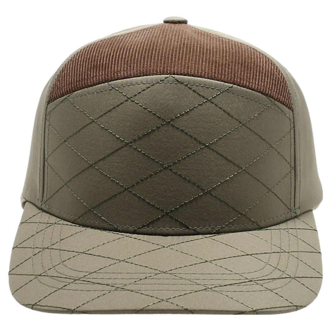 Quilt Camper Ear Flap [Olive/Brown]
