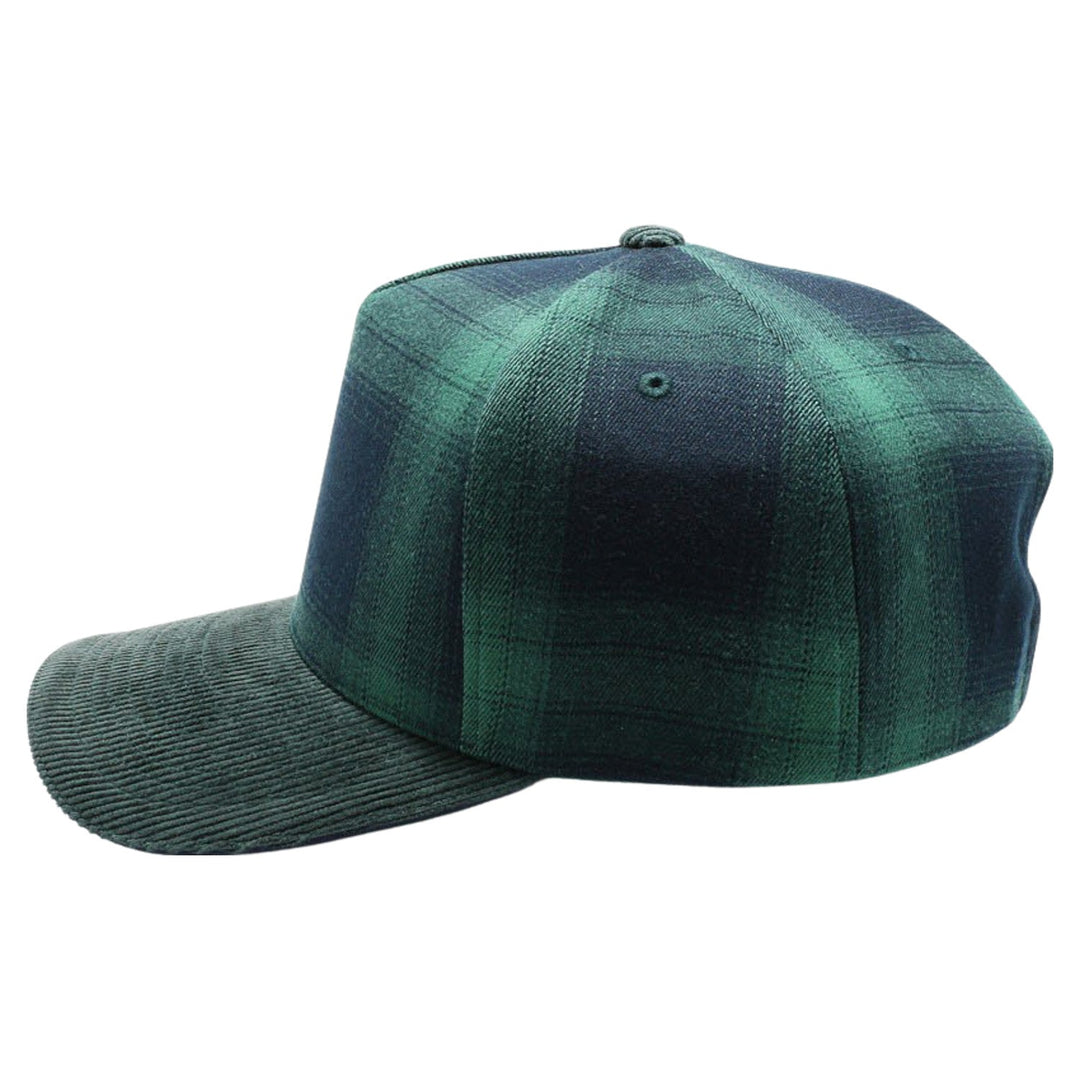 5 Panel Plaid Sandwich Visor [D.Green]