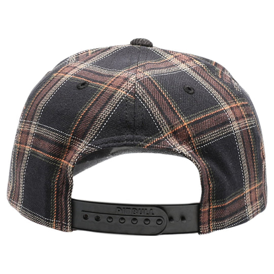 5 Panel Plaid Sandwich Visor [Black]