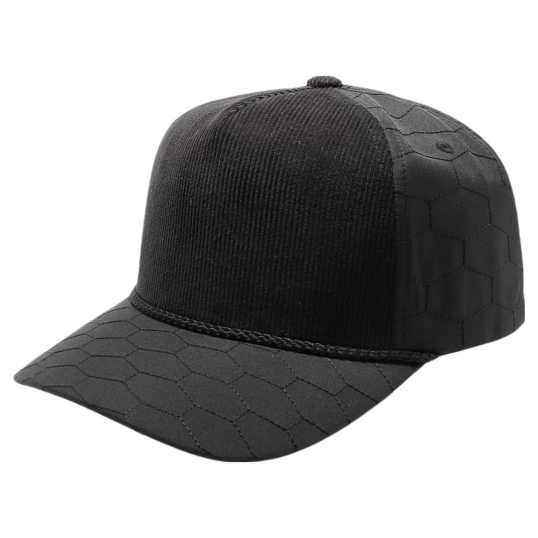 5 Panel Polygon Quilt High Frame with Rope [Black]