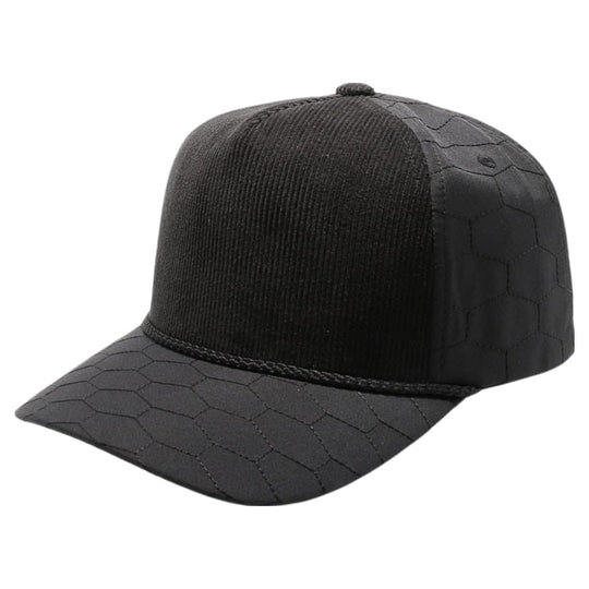5 Panel Polygon Quilt High Frame with Rope [Black]