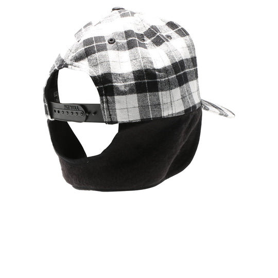 Plaid Camper Ear Flap [White/Black]