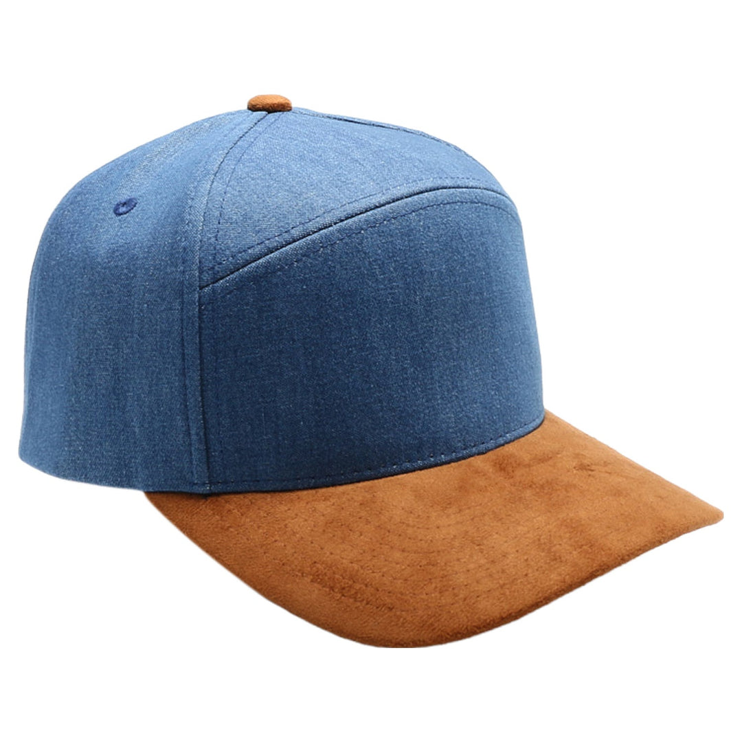 Denim Suede Visor Camper [Light Denim/Tan]