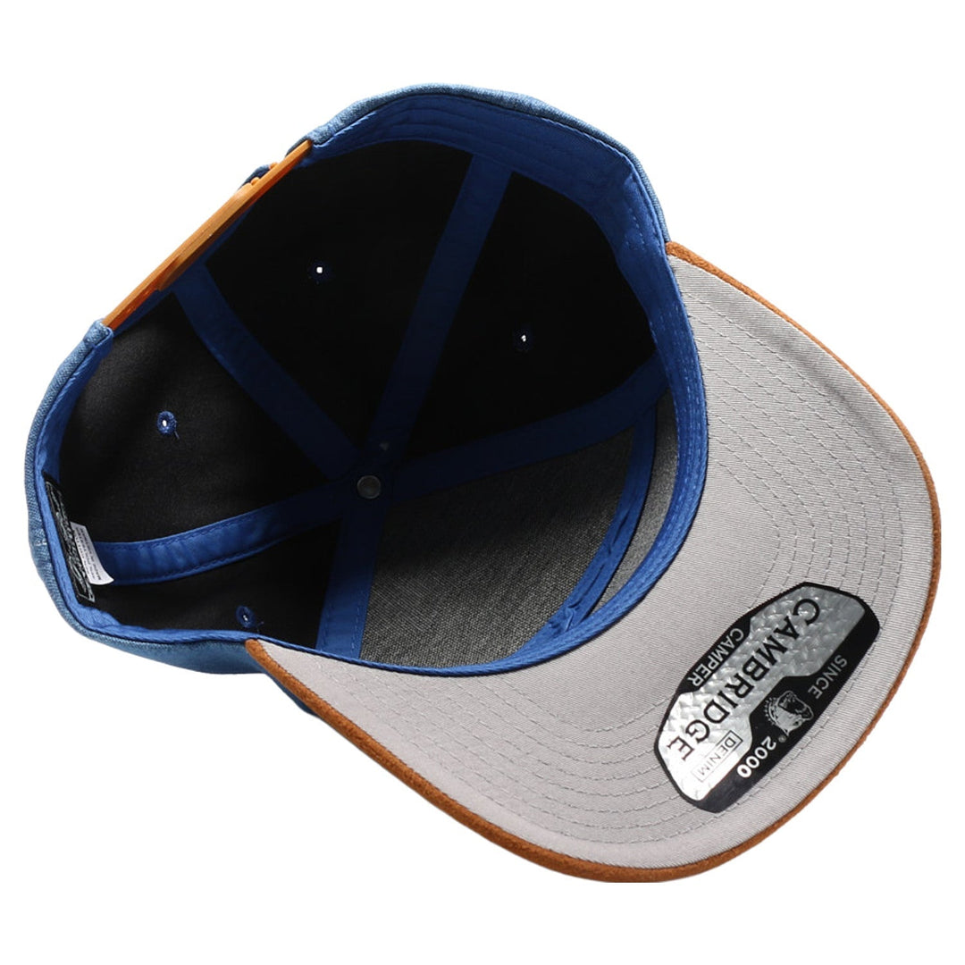 Denim Suede Visor Camper [Light Denim/Tan]